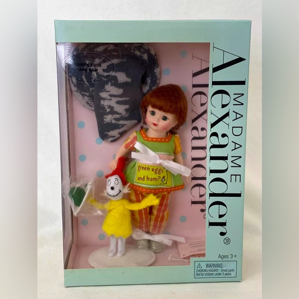 Madame Alexander Storyland Dr. Seuss GREEN EGGS AND HAM DOLL 8” Wendy NEW NRFB!
